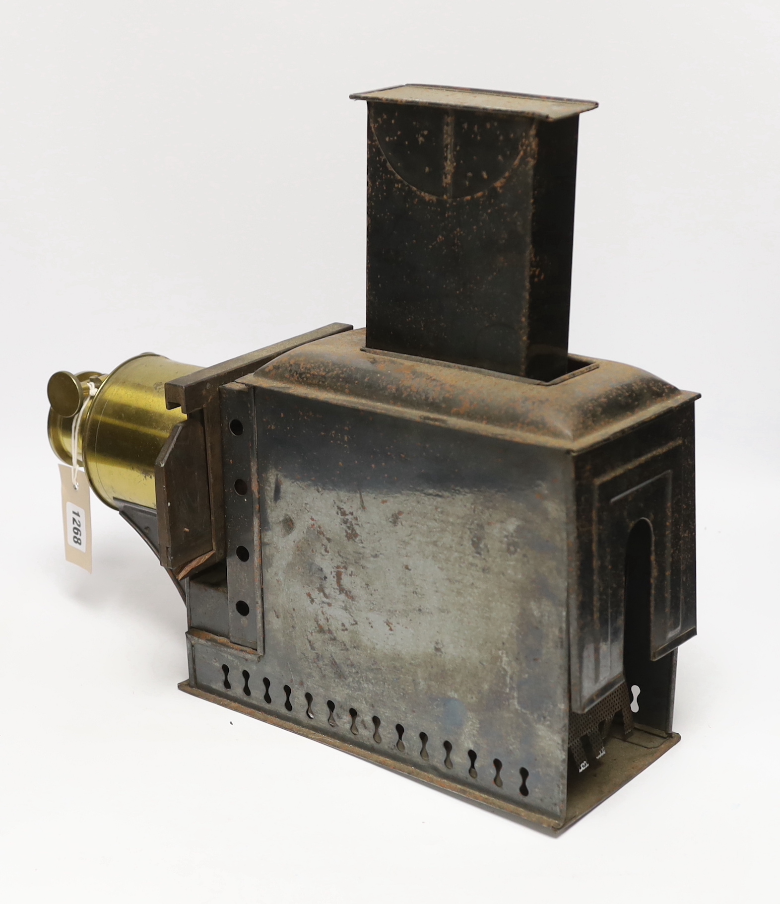 A magic lantern slide projector